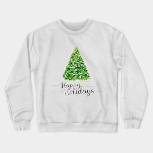 Happy Holidays Christmas tree Crewneck Sweatshirt